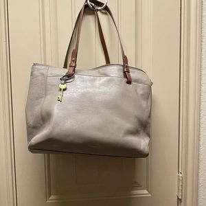 Taupe shoulder bag
